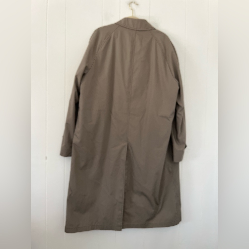 London Fog Vintage Men’s Overcoat 44 Long 70s-80s Removable Brown Liner - Picture 12 of 16